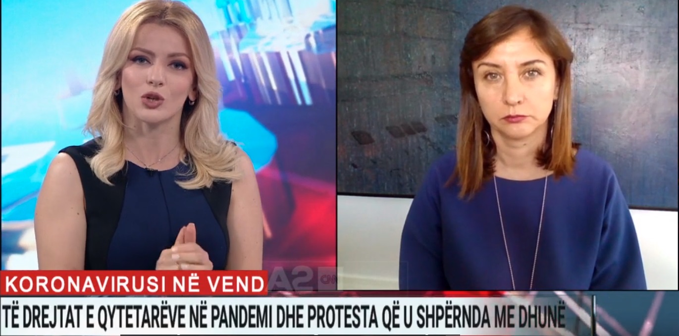 Intervistë e Avokates së Popullit znj.  Erinda Ballanca dhënë sot për televizionin A2 CNN